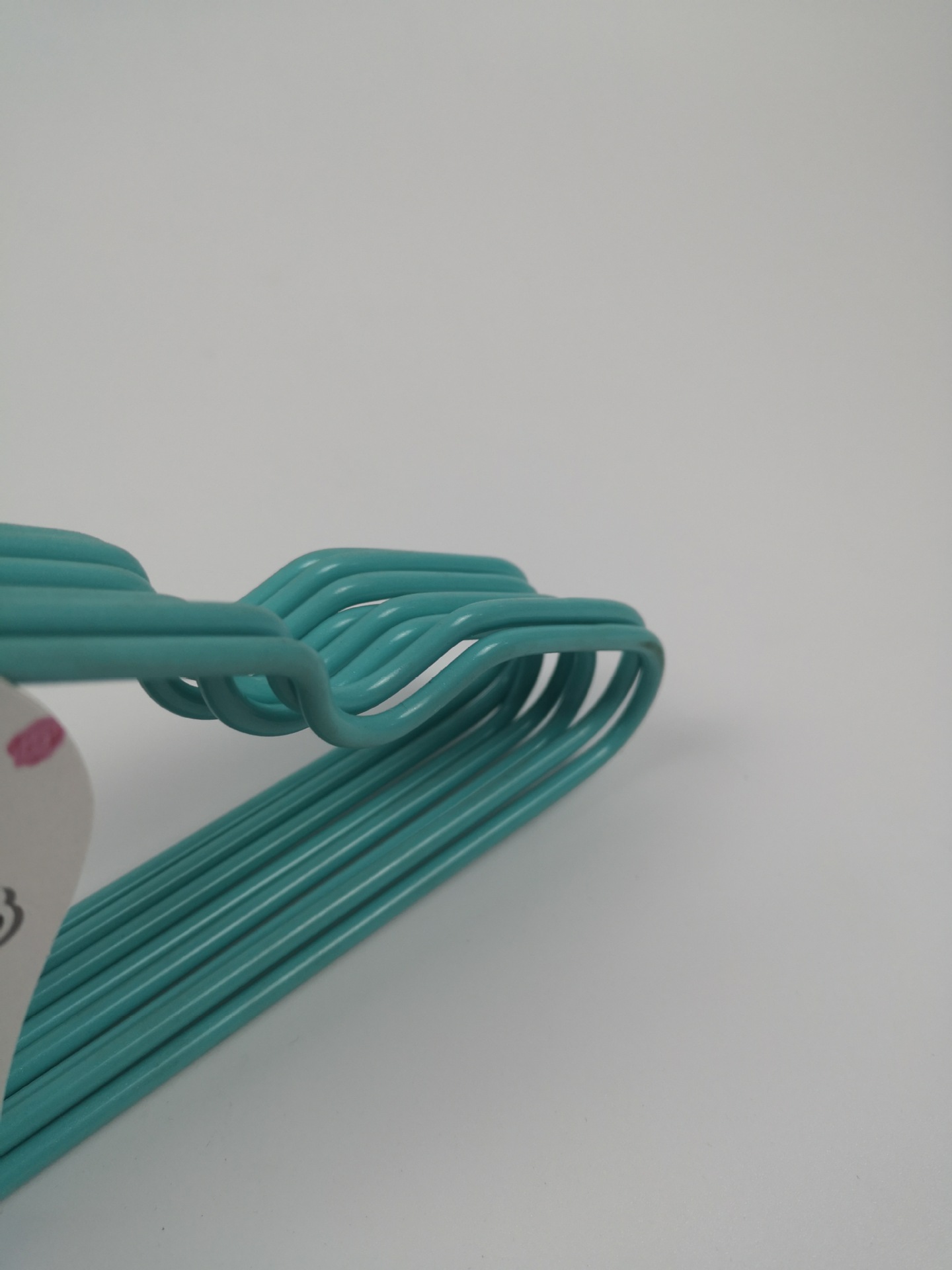 批发浸塑防滑衣架 儿童衣架不锈钢塑胶衣架 衣服挂 童装浸塑衣架