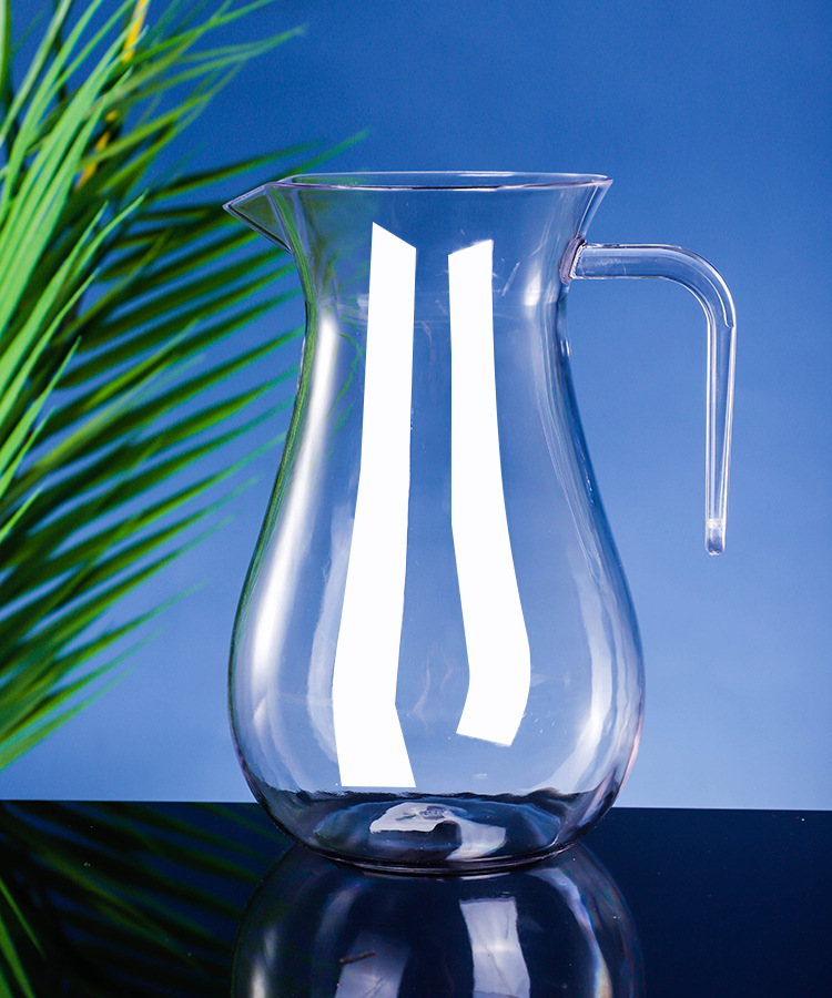 pc扎壶亚克力红酒 白酒 带把分酒器透明塑料醒酒器酒店餐厅酒吧