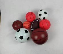 厂家直销玩具球类环保PVC儿童弹力充气篮球足球橄榄球网球10-22cm