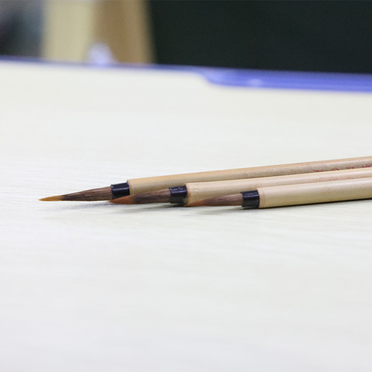 厂家直销高档毛笔 天道酬勤 古法缠纸笔 辽尾神狼 狼毫兼毫小楷