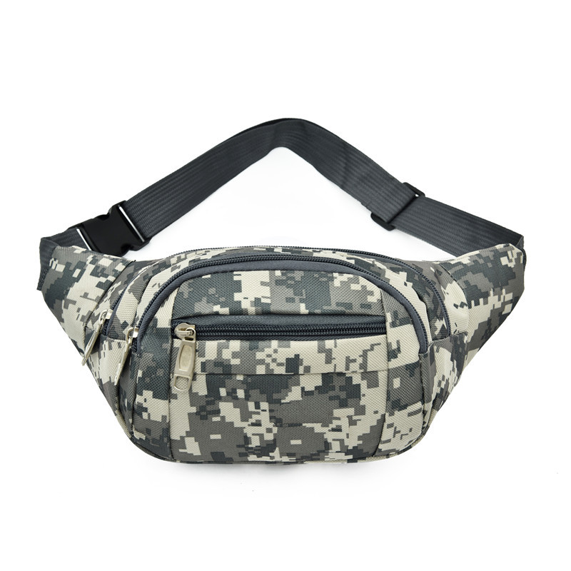 Factory Wholesale Men's and Women's Waist Bag Multi-Functional Anti-Theft Cell Phone Bag Large Capacity Casual Satchel Fashion Camouflage Belt Bag