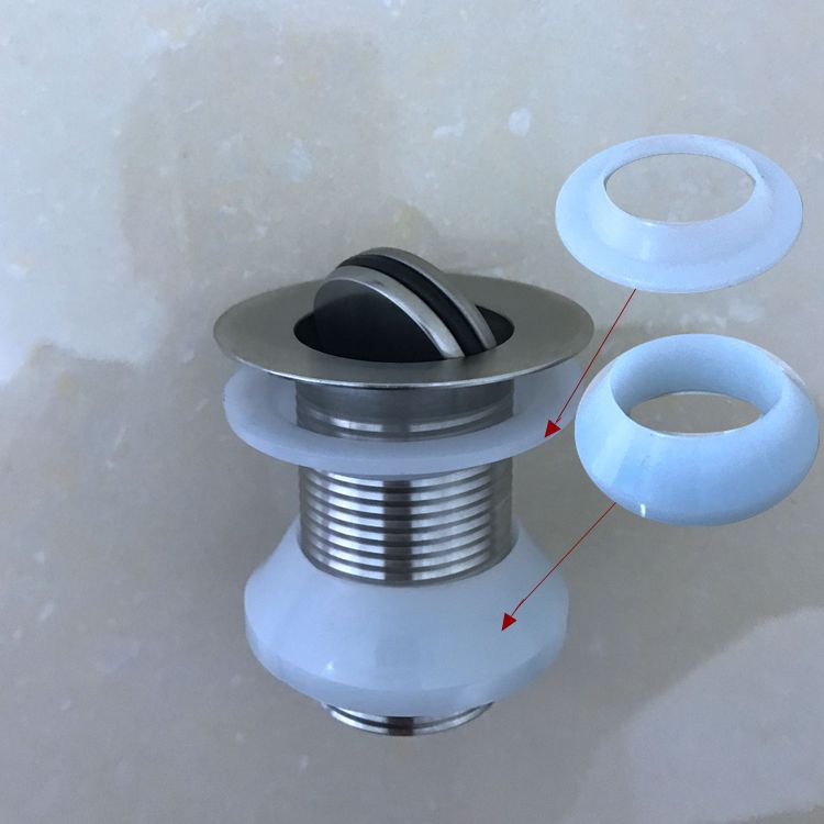 面盆下水器钢头皮圈垫圈密封圈脸盆维修配件陶瓷盆30下水胶垫水暖