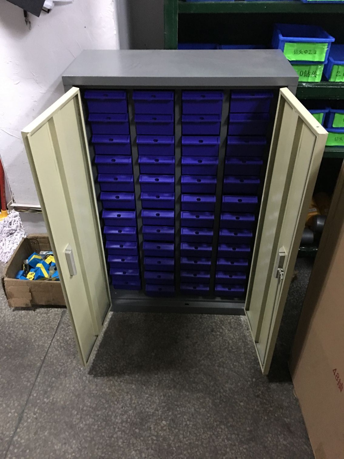 供应广东零件柜 48抽样品分类柜 螺丝储存柜 零件柜厂家优惠价