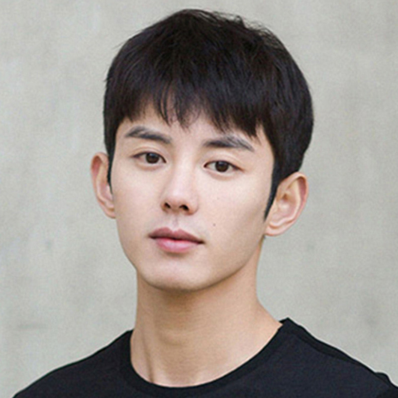 假发套男韩版帅气短发自然逼真男生时尚发型中老年人男士头套真发