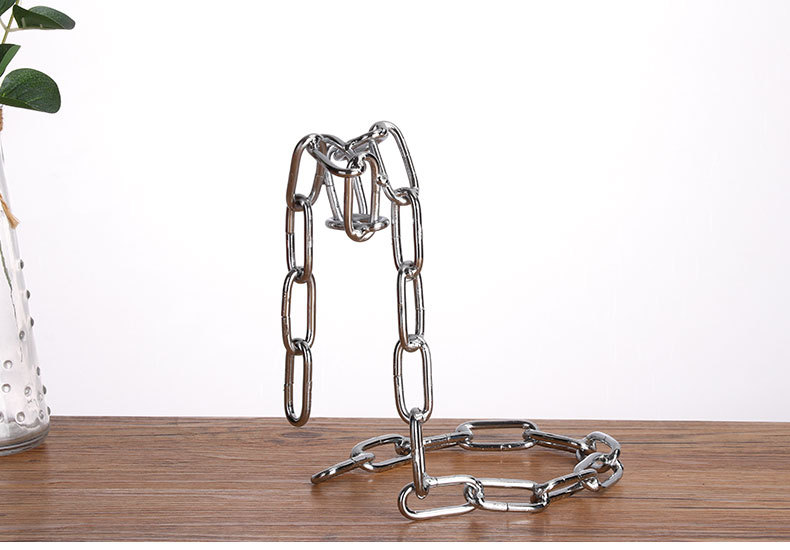 创意悬浮铁链红酒架 欧式复古餐厅酒吧ktv时尚葡萄酒架子装饰摆件