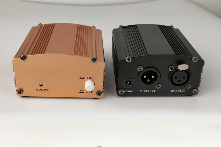 幻象电源大振膜电容麦克风声卡48v电源供电适配器 厂家直销