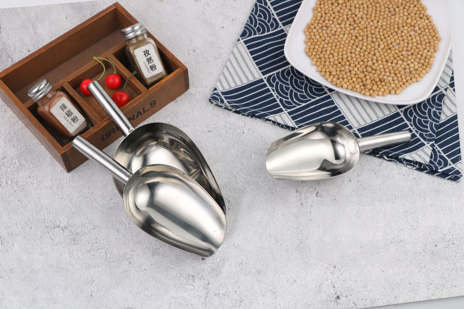 冰铲米铲五谷杂粮铲不锈钢多功能铲多用铲粿粉铲