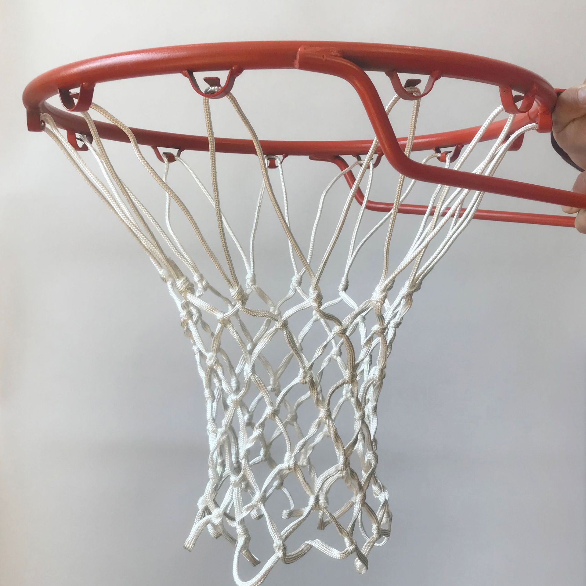 标准篮球网 比赛用聚乙烯包芯篮球网 涤纶加粗篮球框网加工定制