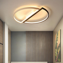 led吸顶卧室灯现代创意温馨个性简约主卧灯房间顶灯三色调光灯具