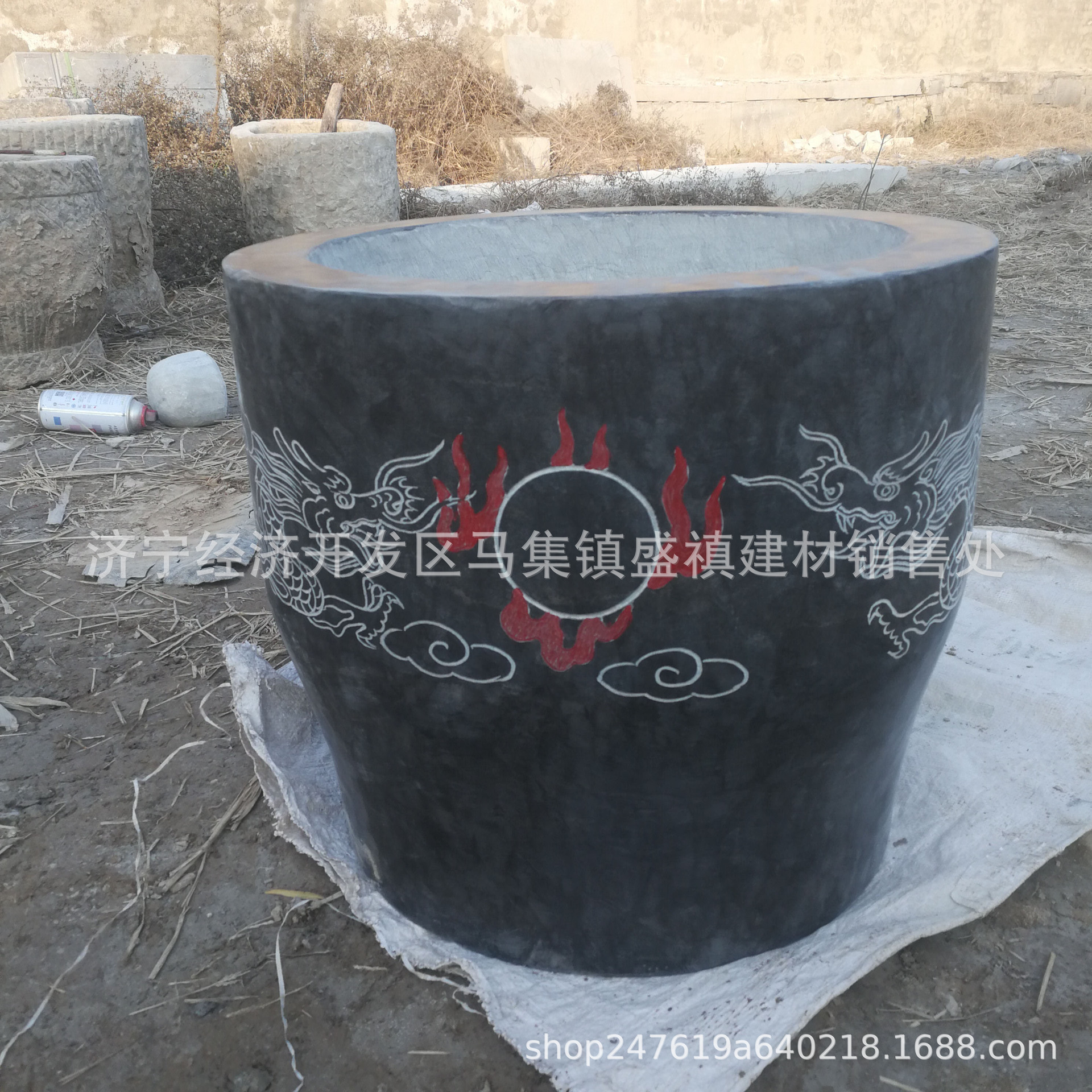 厂家直销青石臼 捣蒜窝 打糍粑石臼 大量批发