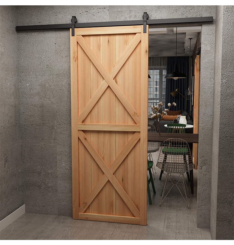 谷仓门木门实木卫生间轨道复古工业风餐厅酒吧卧室内餐厅门个性化
