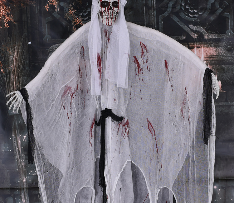 万圣节道具 恐怖新娘大吊鬼 酒吧鬼屋密室吓人气氛布置大挂鬼批发