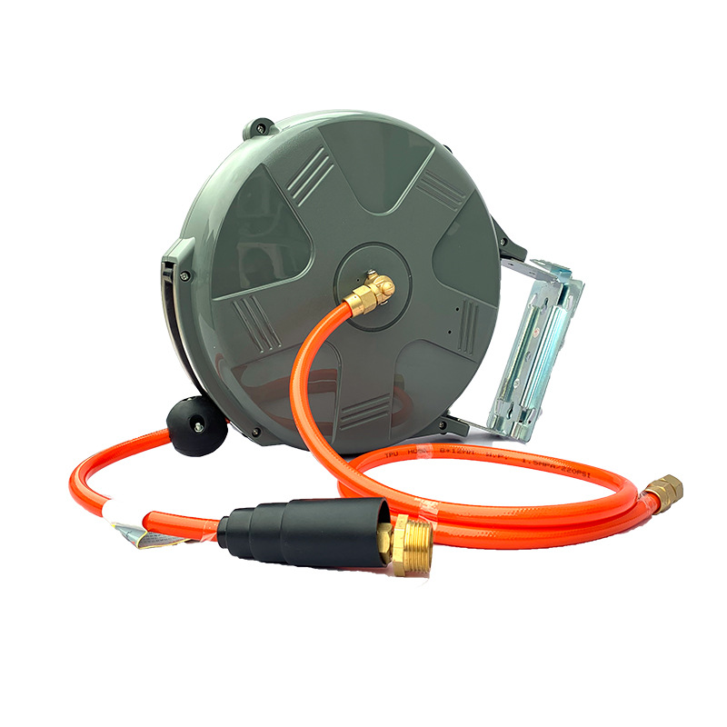 工厂批发家用洗车水鼓卷管器 水鼓伸缩器 自动伸缩卷管器