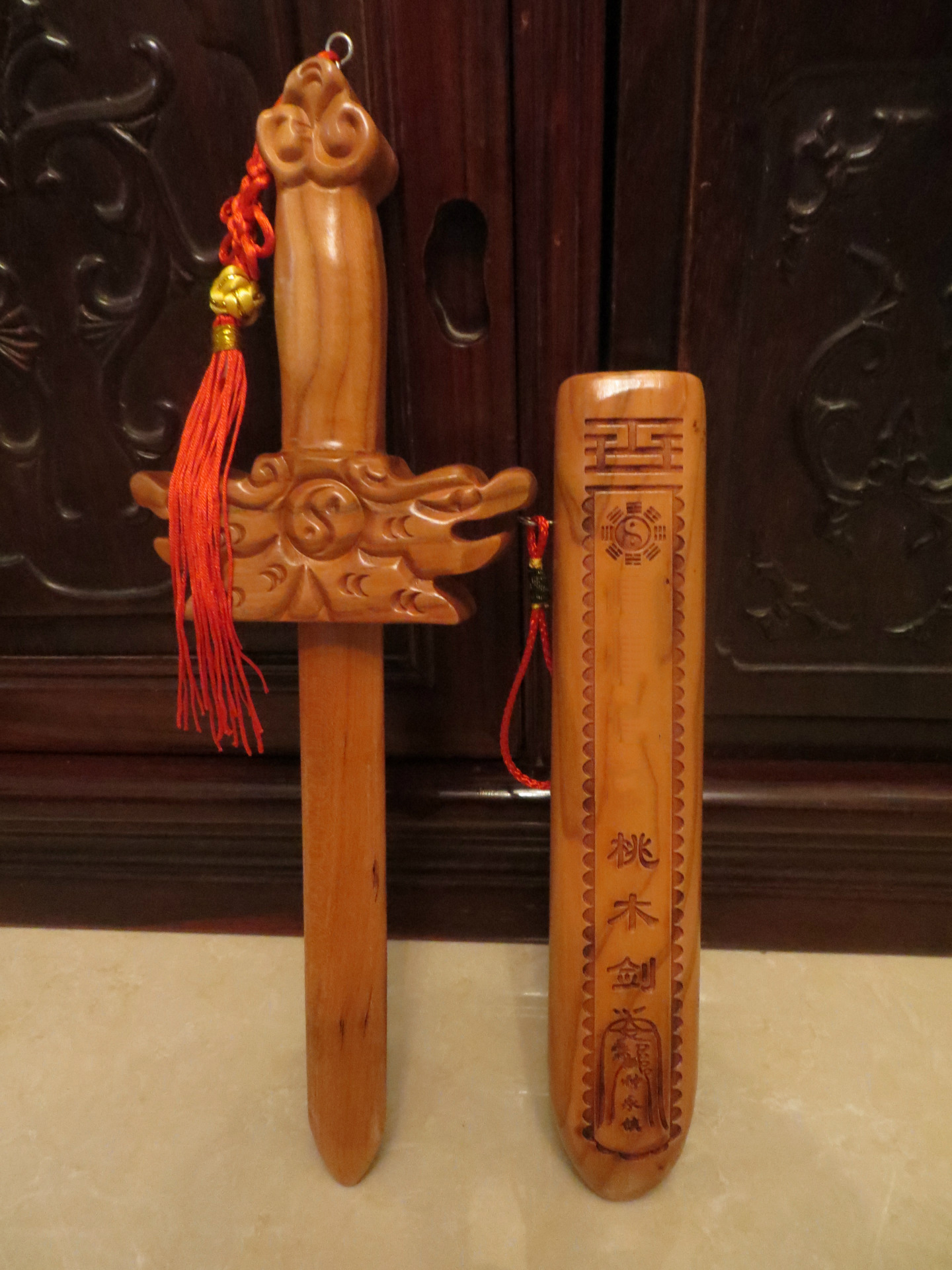 厂家供应纯桃木剑木制儿童玩具演练剑桃木剑剑旅游纪念品定制