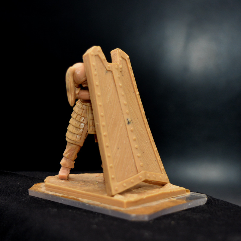 30比金属三国金属模型刘备关羽张飞赵云盾牌兵组合场景公仔手办