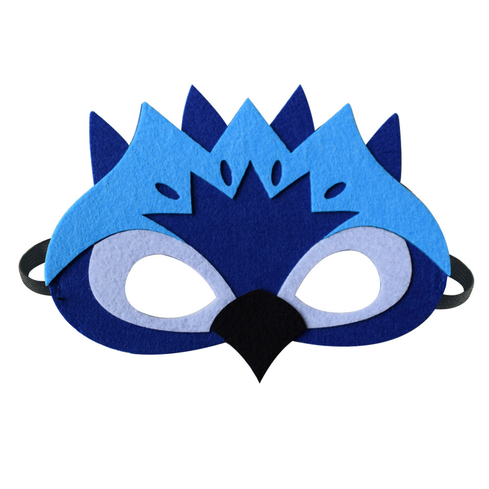 儿童活动用品猫头鹰面具面罩动物面具幼儿表演派对活动 男女