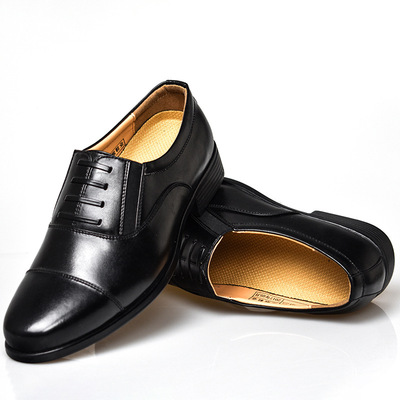 军官皮鞋男07a07b三接头皮鞋07式配发士官校尉制式军鞋