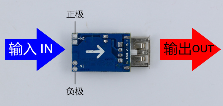 12v转5v降压模块dcdc降压电源模块 3a输出usb充电降压模块可定做