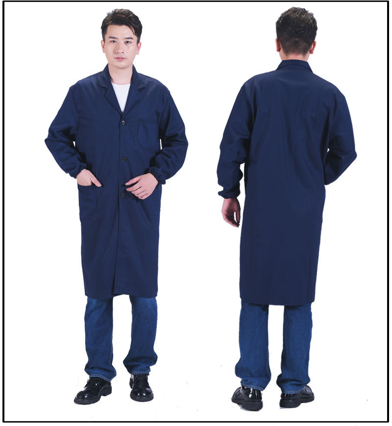迷彩蓝大褂工作服定制搬运劳保服长袖工服工装批发工厂罩衣加厚