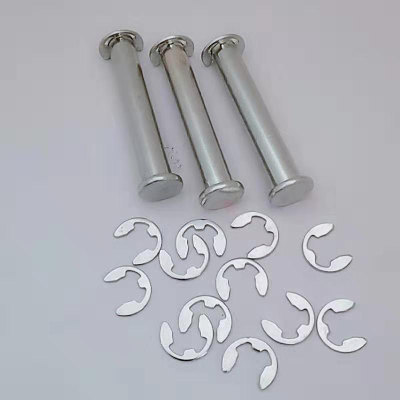 厂家直发卡簧销轴平头卡槽销镀锌轴可加工做加长轴非标定位销