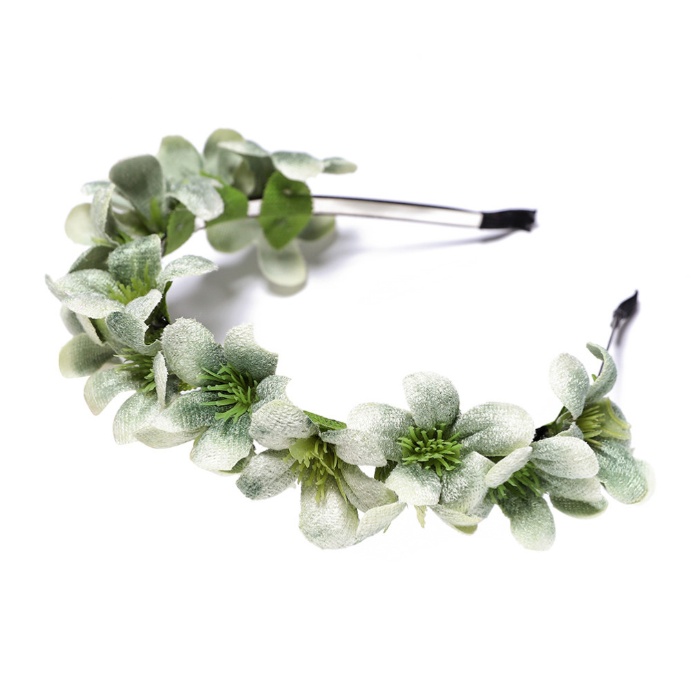 外销儿童花环发箍 仿真小兰花儿童头箍 演出发饰景区头饰写真饰品