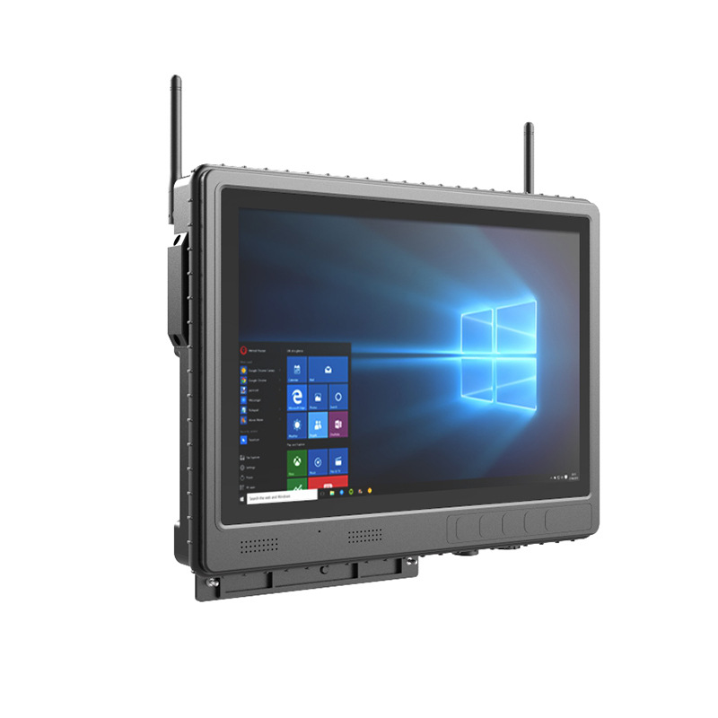 工控触屏工业平板电脑 we412型车载触摸显示器终端 便携车载电脑