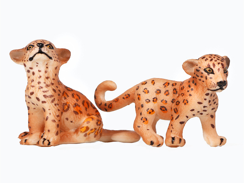 跨境仿真野生动物园模型 花豹模型 猎豹 儿童玩具摆件礼物
