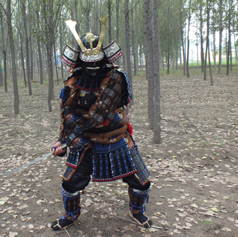 日本武士影视剧专用战国可穿戴甲胄盔甲定做十八般兵器
