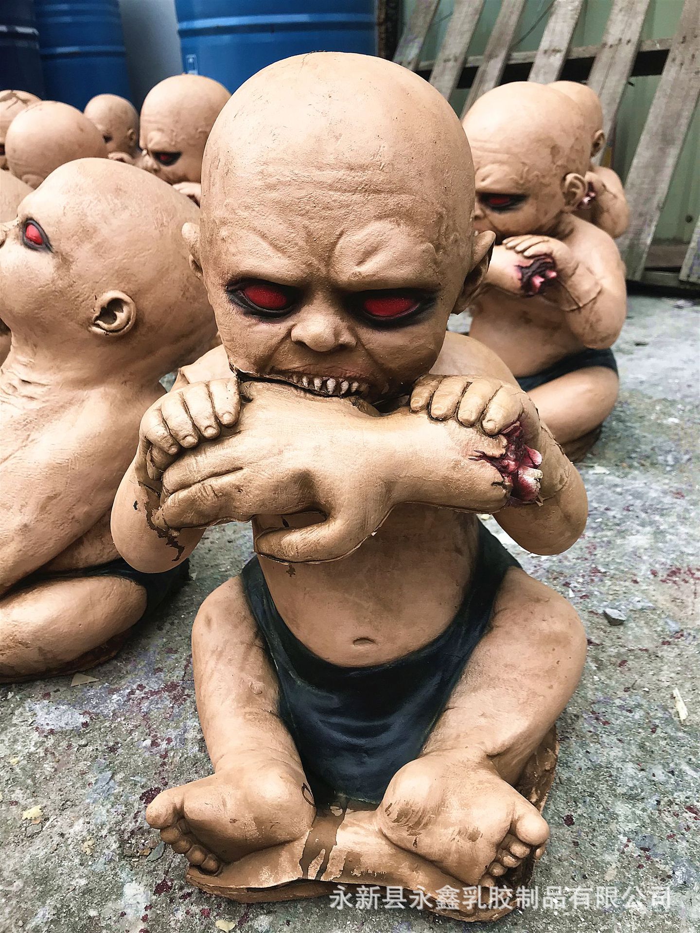 鬼婴儿道具乳胶宝宝摆件断手恐怖万圣节鬼屋密室逃脱酒吧派对装饰