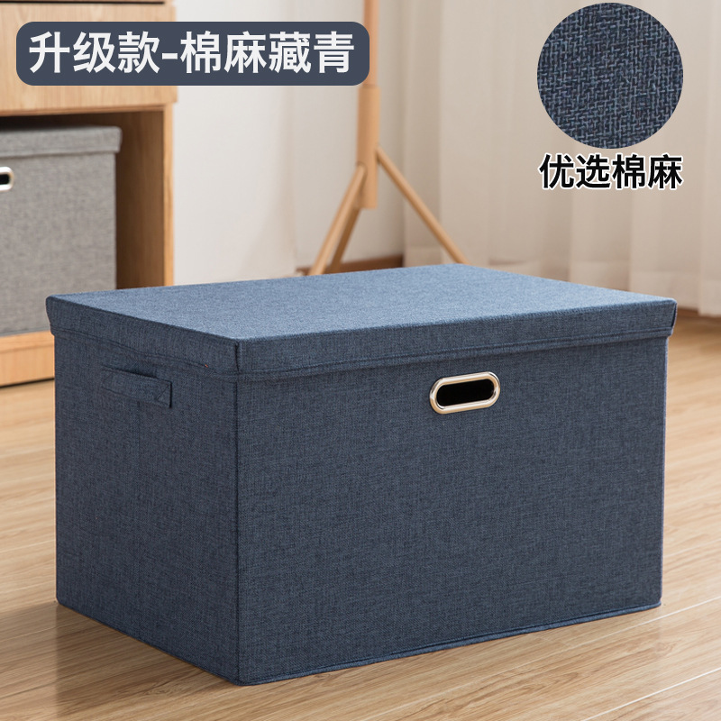 Foldable Tiandigai Wardrobe Storage Box Fabric Cotton Linen Japanese Style Home Bedroom Clothes Storage Storage Box in Stock