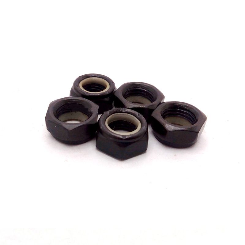 滑板长板通用桥钉螺母m5英制黑色 金色