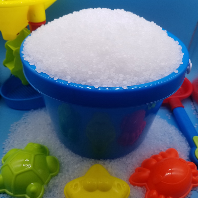 雪花沙儿童游乐园专用沙子可水洗白色环保塑料颗粒沙珍珠沙塑料沙