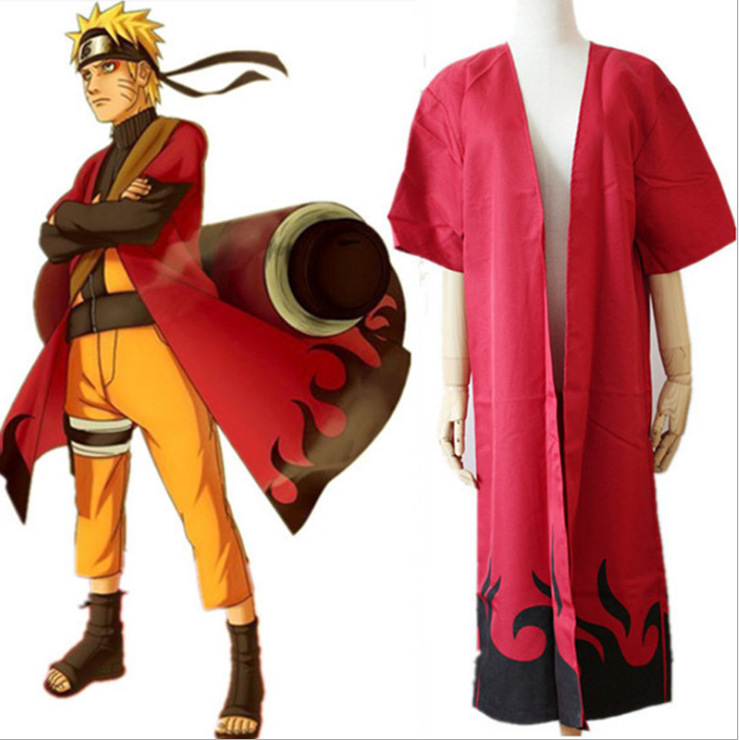 火影忍者鸣人疾风转仙人模式cos服披风cosplay服装漫展一件代发