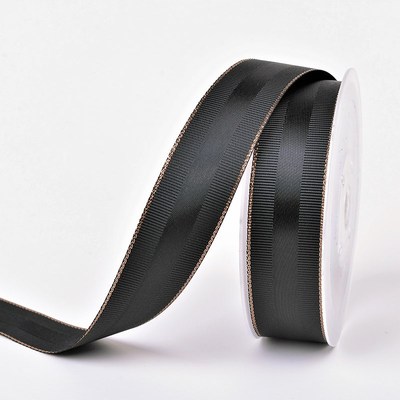 金边丝带_黑色金边丝带螺纹带缎带 服装织带提花花边加工 - 阿里巴巴