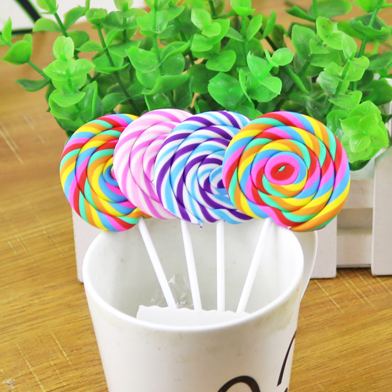 创意糖果橡皮 可爱超大棒棒糖橡皮擦 学生文具厂家 学习用品批发