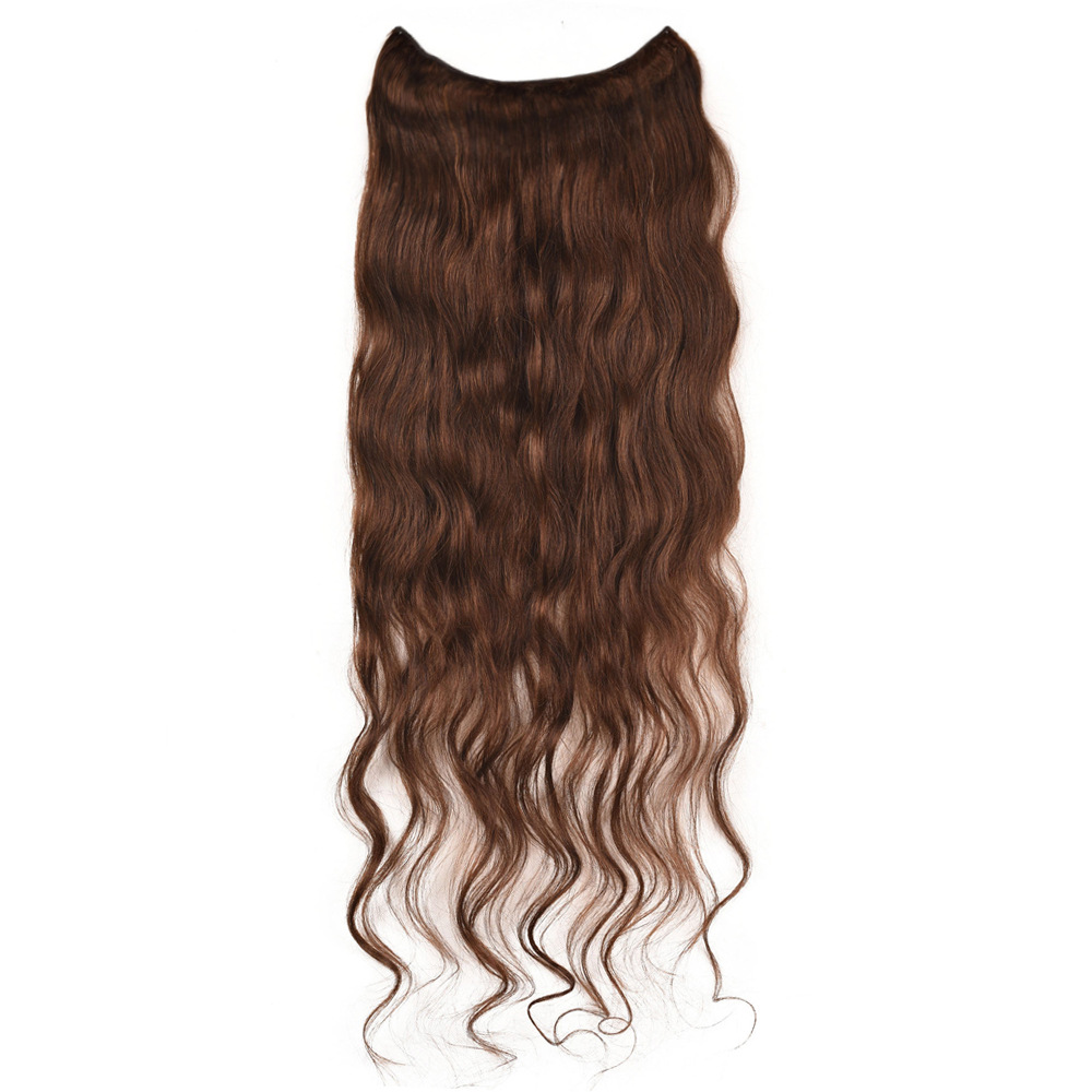 U-Shaped Real Hair Curly Hair Wig Set Human Hair Wigs Hair Extension Big Wave Long Curly Hair Real Hair Wig Hair Extension