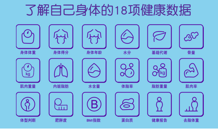 手机蓝牙连接人体秤体重秤批发 多功能电子脂肪秤 礼品定制oem