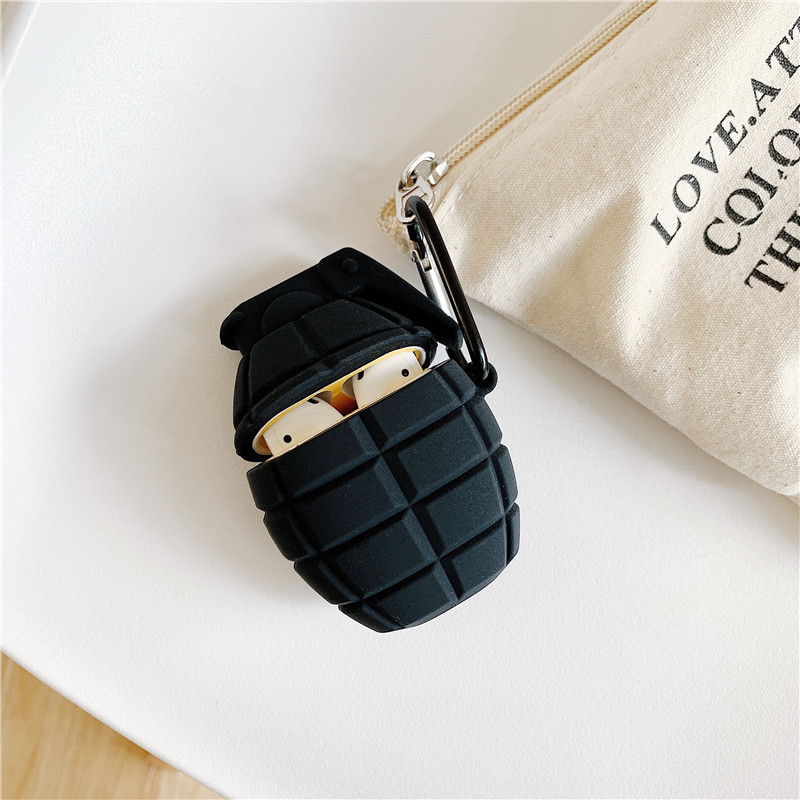 吃鸡创意手雷苹果airpods保护套无线蓝牙耳机手榴软弹硅胶套适用