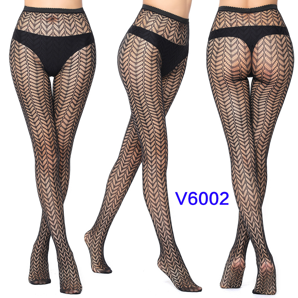 High Elastic European and American Jacquard Fishnet Stockings Sexy Stockings Spider Web Pants Small G White Moon Butterfly Foreign Trade Pantyhose