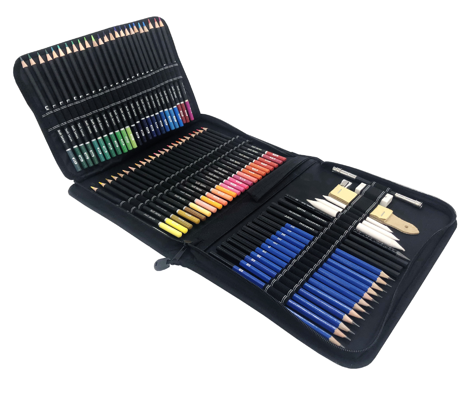 Factory Direct Sales 95 Pieces Colored Pencil Set Professional Art Painting Tools Sketch Set Crayon Wholesale