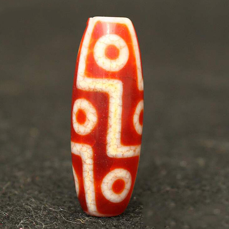 老矿九眼天珠项链玉吊坠油润九眼岩西藏天珠红玉髓工艺品