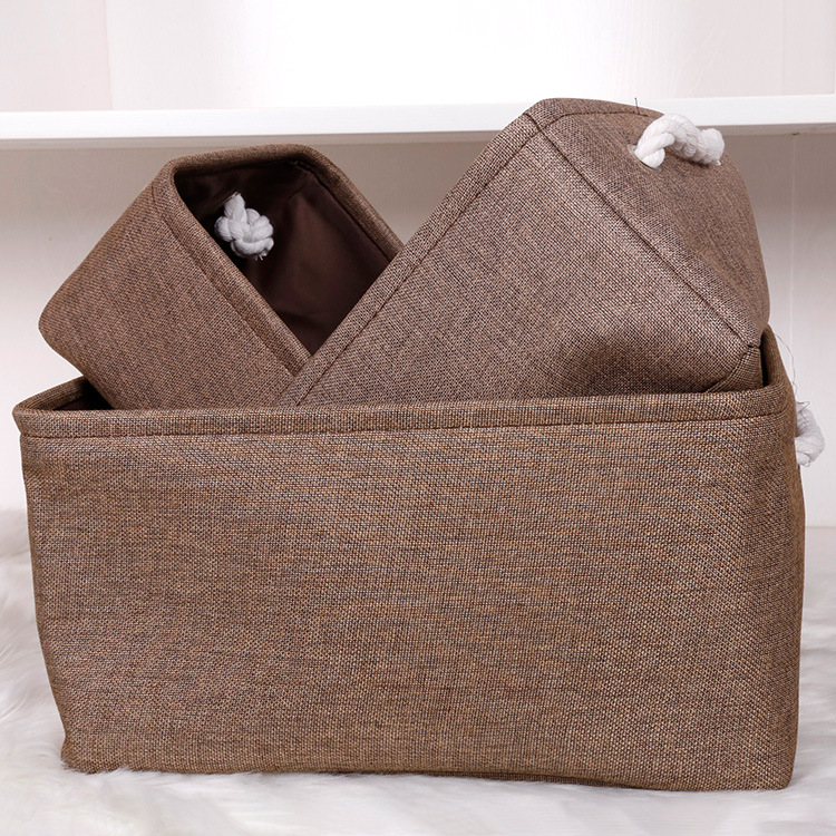 Cotton and Linen Storage Box Buggy Bag Storage Box Storage Basket Storage Basket Storage Cabinet Storage Basket