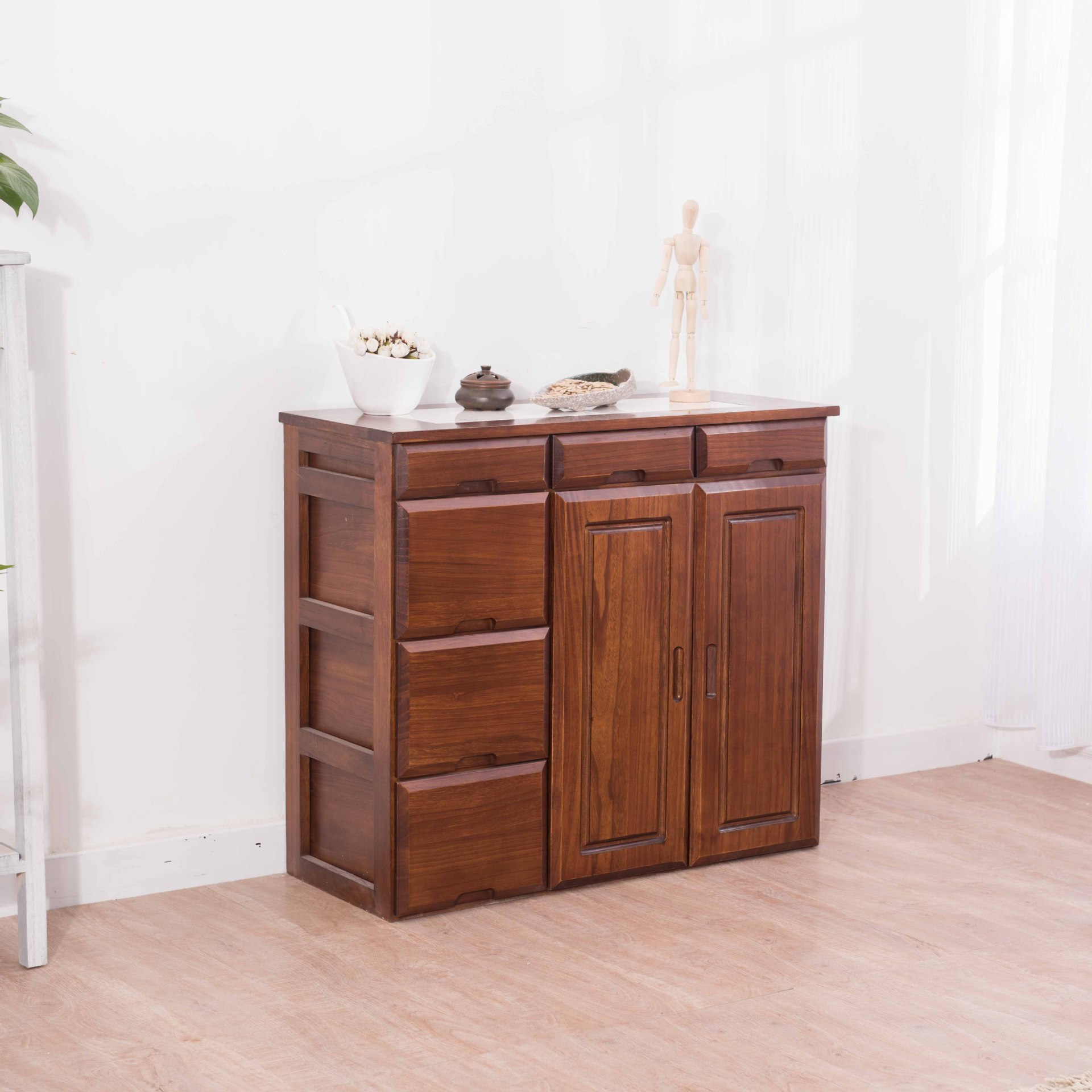 现货批发桐木家具  实木柜子 简约新中式斗柜 可来样定制