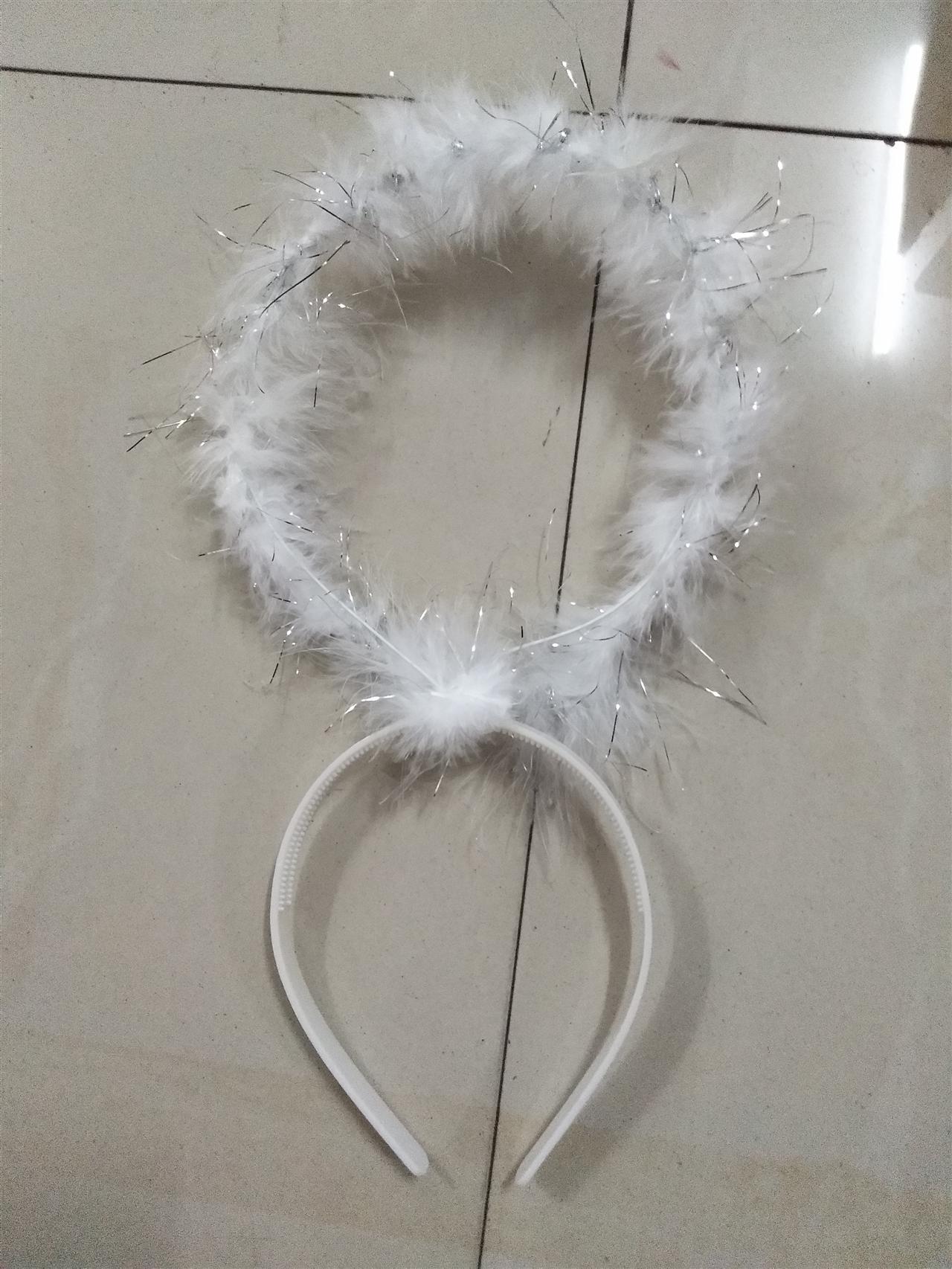 六一儿童节天使头环 舞会表演头箍花童道具 万圣节精灵皇冠头箍女