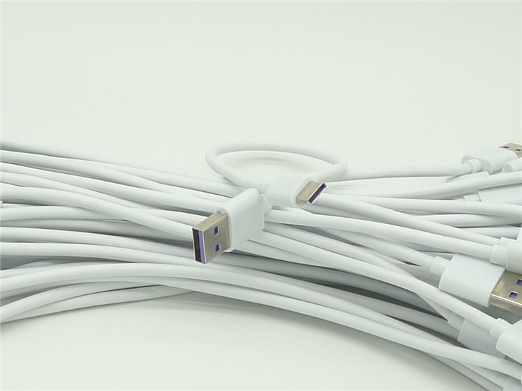 紫口闪充数据线 type-c充电线 0.25米数据线 type-c闪充数据线