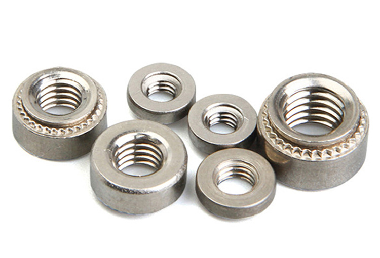 不锈钢304压铆螺母 压板圆螺母 压铆螺帽m3-m10