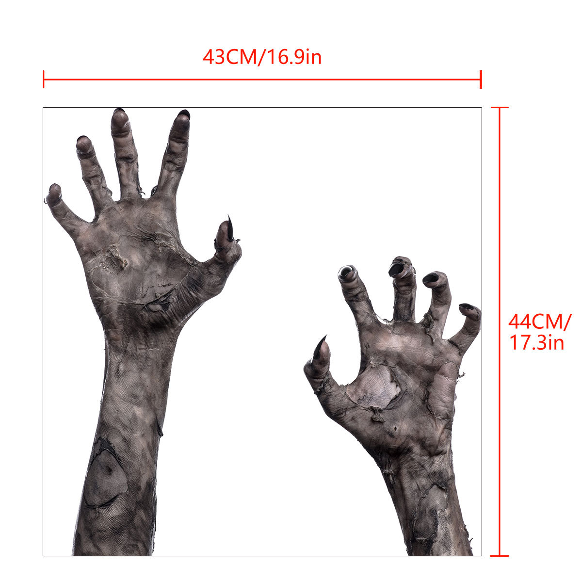 2019年新款y1666创意鬼手万圣节墙贴纸 恐怖玻璃橱窗客厅卧室墙贴