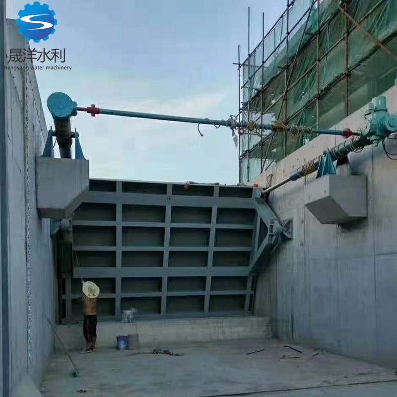 污水处理成套设备滚动钢制闸门 水库河道鱼塘专用 钢制闸门