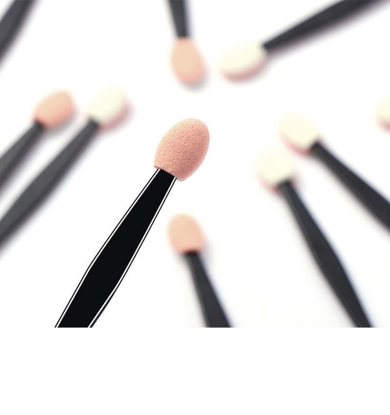 厂家供应 眼影棒 双头海绵 双色乳胶棉眼影棒 眼影刷晕染美妆工具