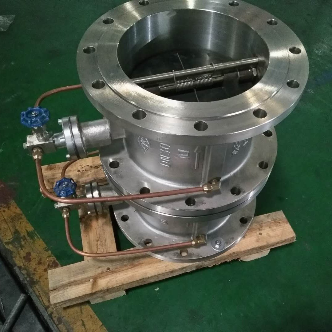 0p缓闭304不锈钢止回阀dn500蝶形缓闭式消声止回阀dn600